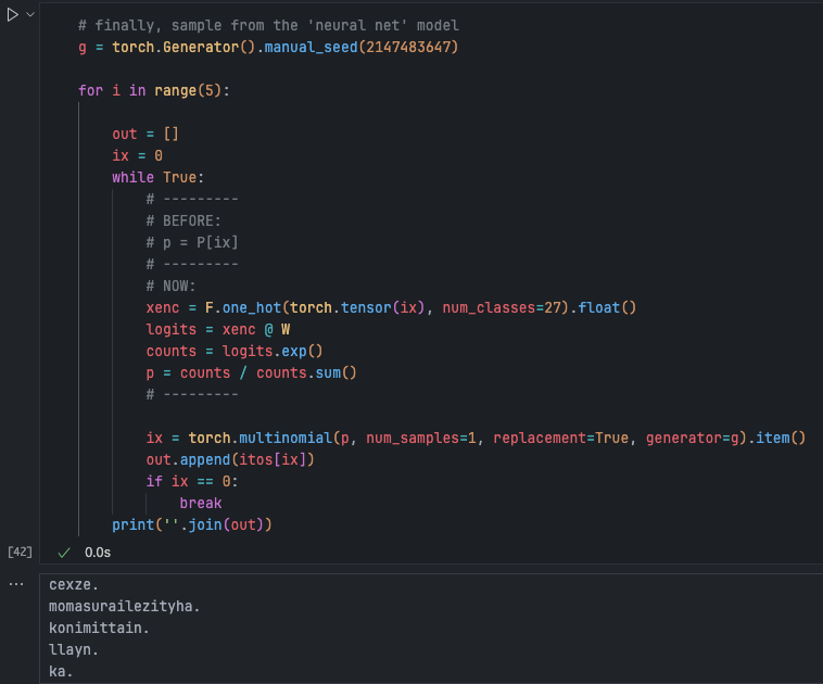 Same model comparison