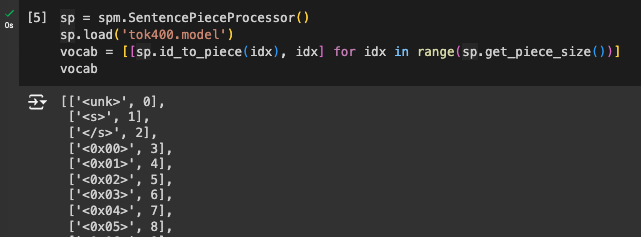 Byte fallback tokens