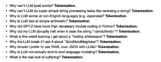 Tokenization problems